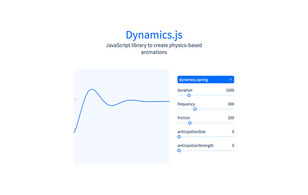 Dynamics.js: Animation library