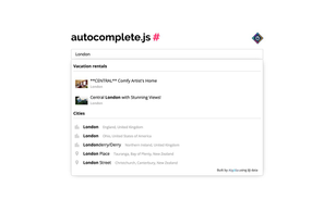 Autocomplete.js: Search autocompletion